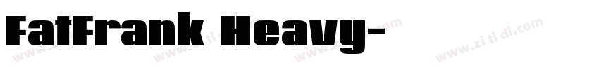 FatFrank Heavy字体转换